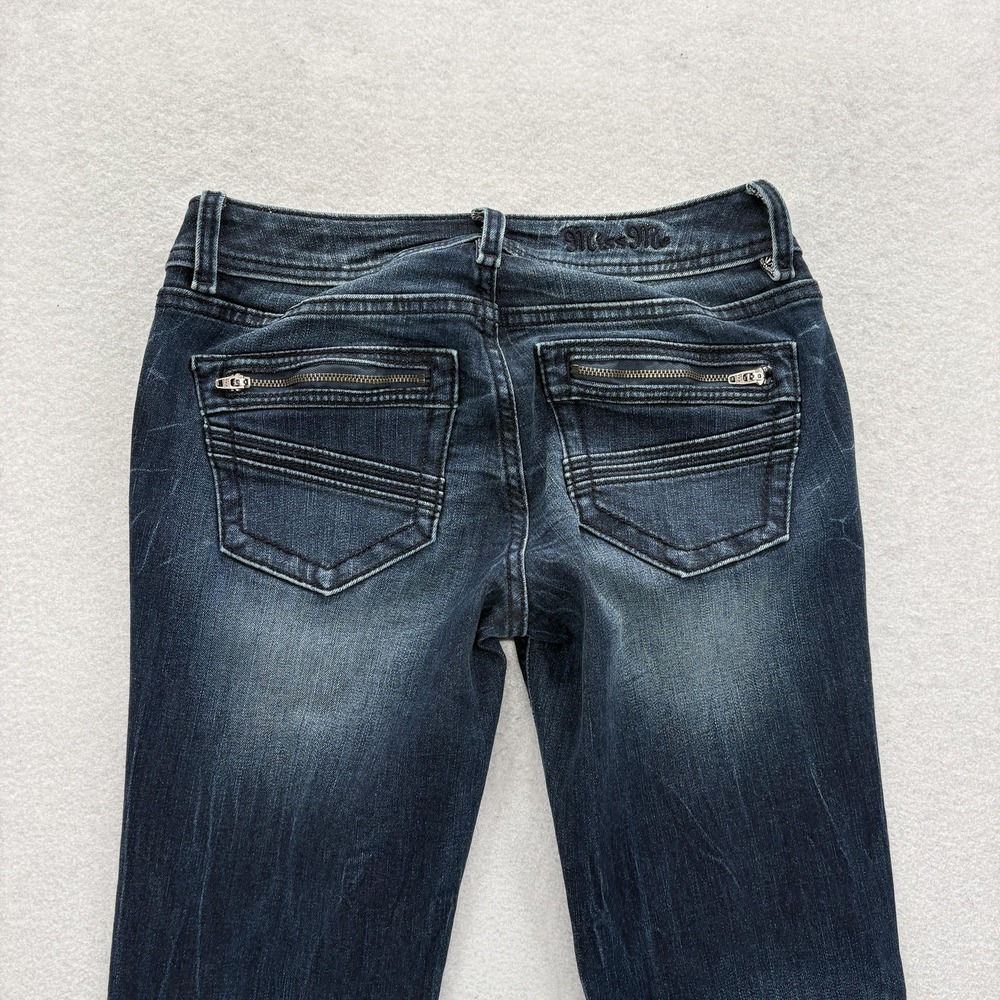 Miss Me Signature Skinny Jeans Womens 26 Blue Dark Wash Mid Rise Stretch Denim - Picture 12 of 14
